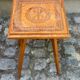 2 solid wood bedside tables carved from the 1950s.