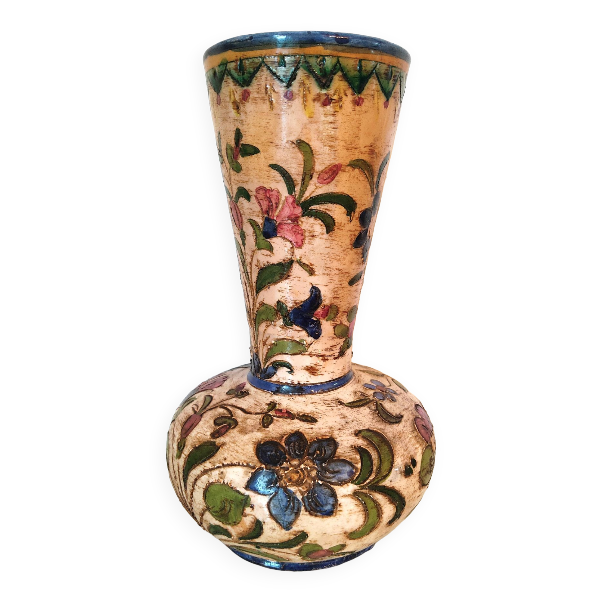 Italian ceramic flower vase