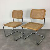 Set of 2 chairs Cesca B32 by Marcel Breuer