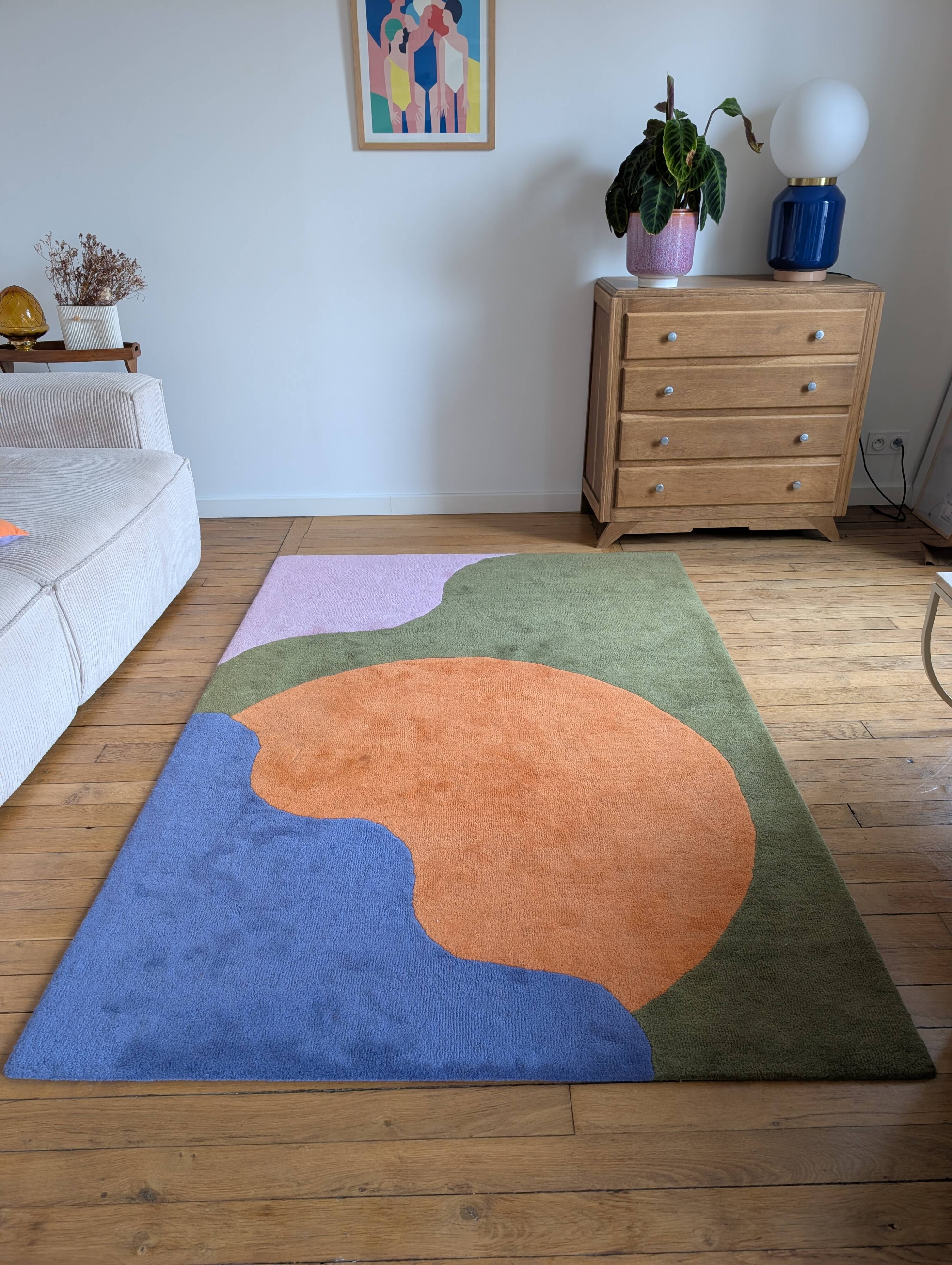 Colour Therapy Rug - hand-tufted wool