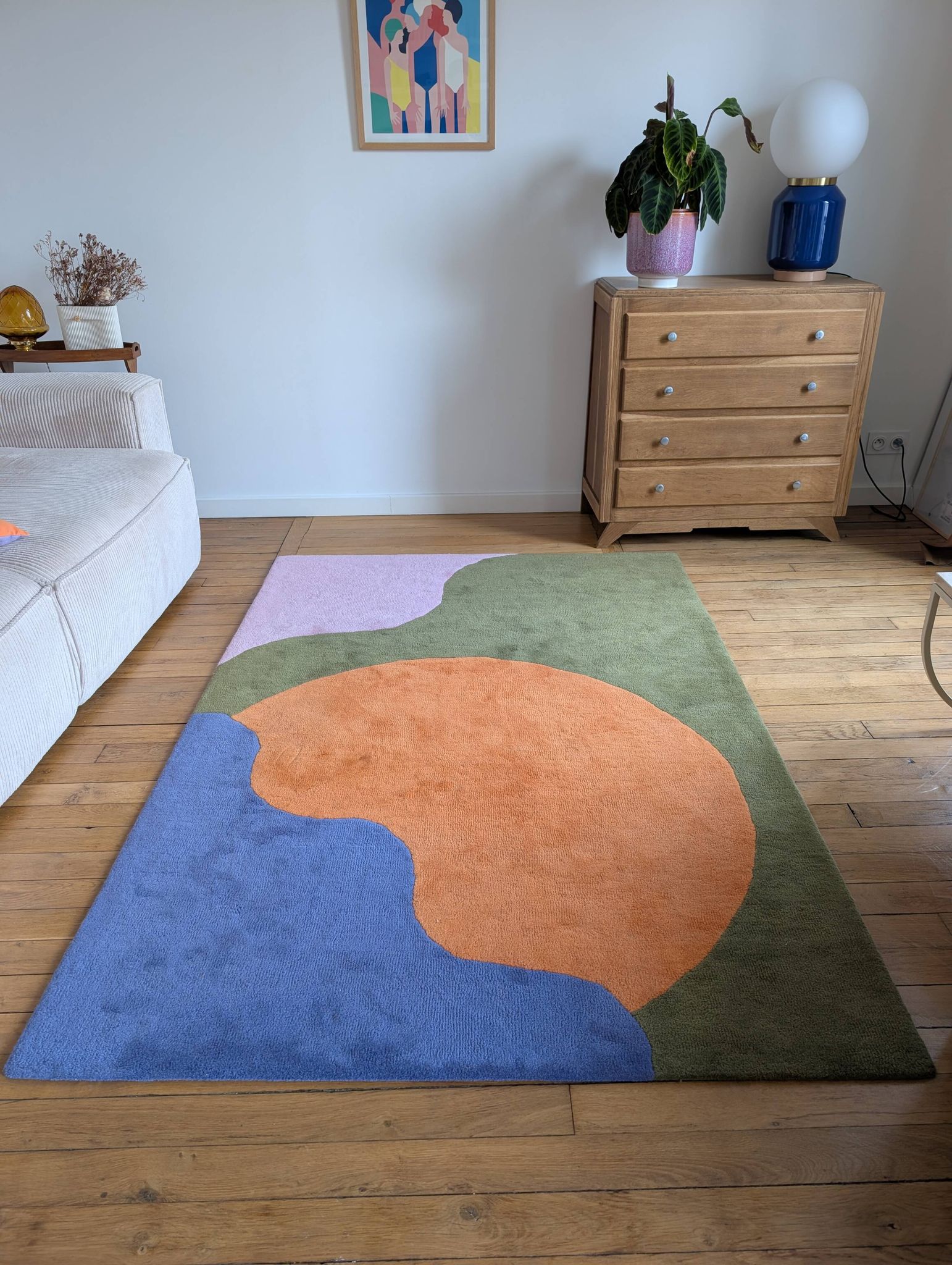 Colour Therapy Rug - hand-tufted wool