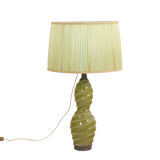 Twisted ceramic lamp, 1950s
