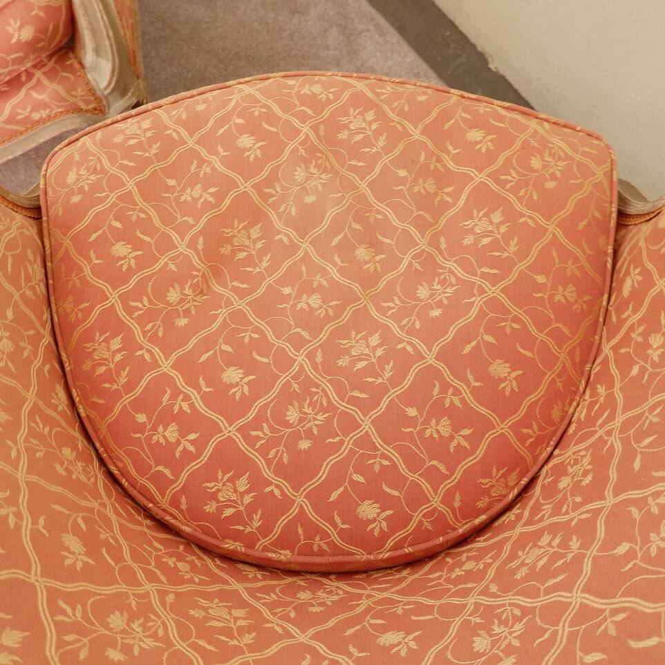 Set of Louis XV Style Gondola Bergère Armchairs