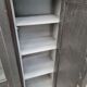 Furniture library industrial office four doors oak black patina