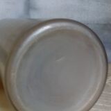 Painted frosted glass Art Deco vase