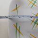 Lunéville rectangular dish/dish with green and yellow geometric pattern