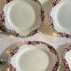 4 céranord plates with flowers