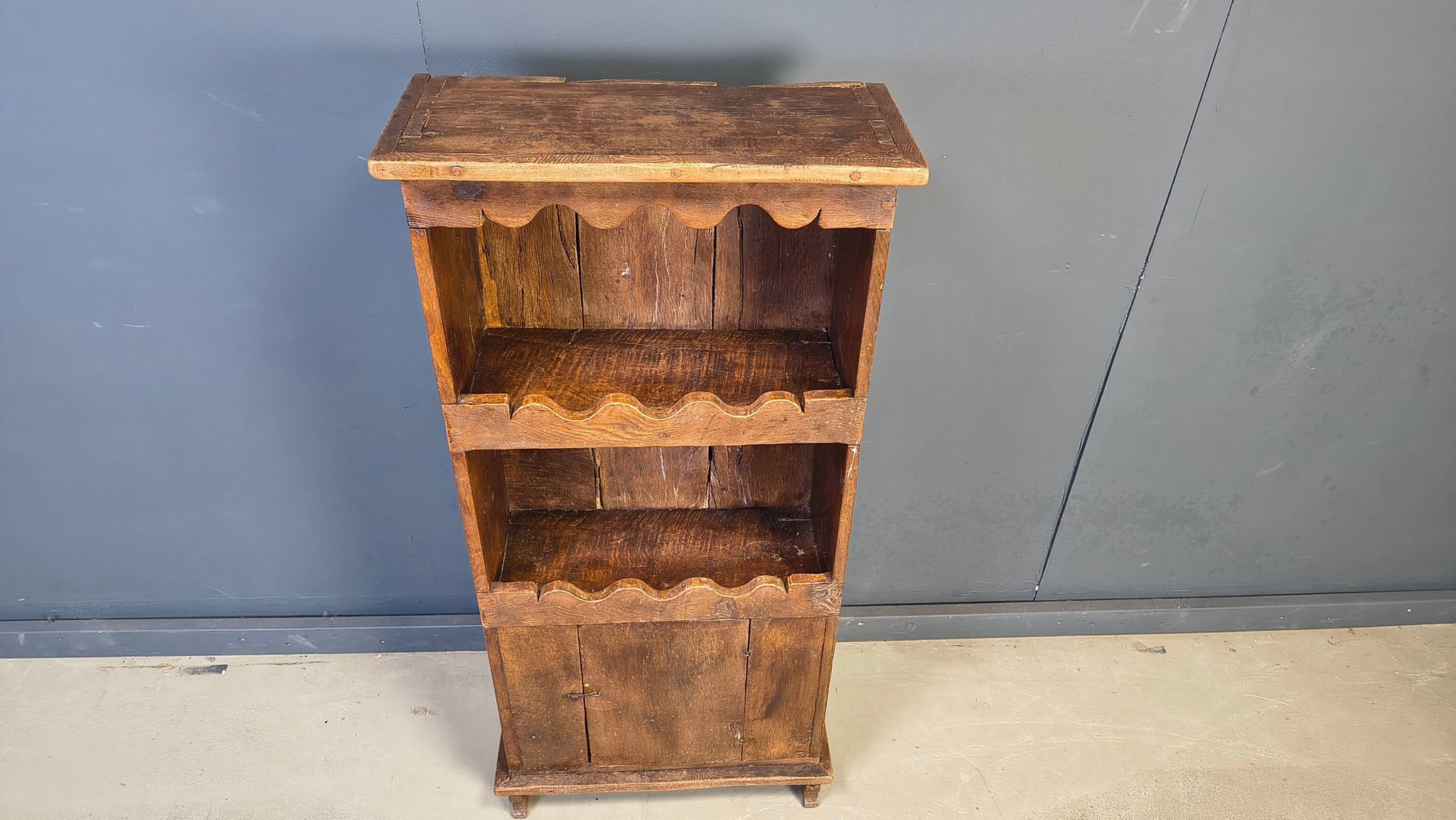 Rustic folk art 'travail populaire' cabinet, France, 19th century