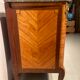Inlaid chest of drawers with marble top