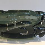Coupe en verre fumé à décors de requins