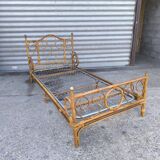 Rattan bed 1960
