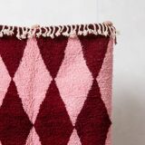 Handmade natural wool rug, size 100 x 200 cm