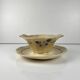 Sauceboat Sarreguemines flower pattern, first half of the 20th century.