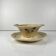 Sauceboat Sarreguemines flower pattern, first half of the 20th century.