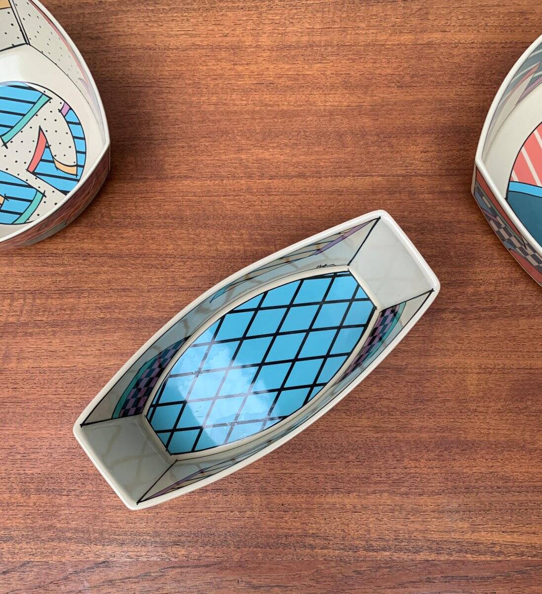 Set of 5 Bowls from the Flash One Postmodern Series by Dorothy Hafner for Rosenthal, 1980s.