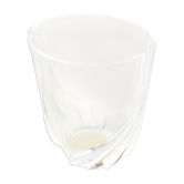 Vase ancien art déco verre moulé avec décor dépoli design vintage