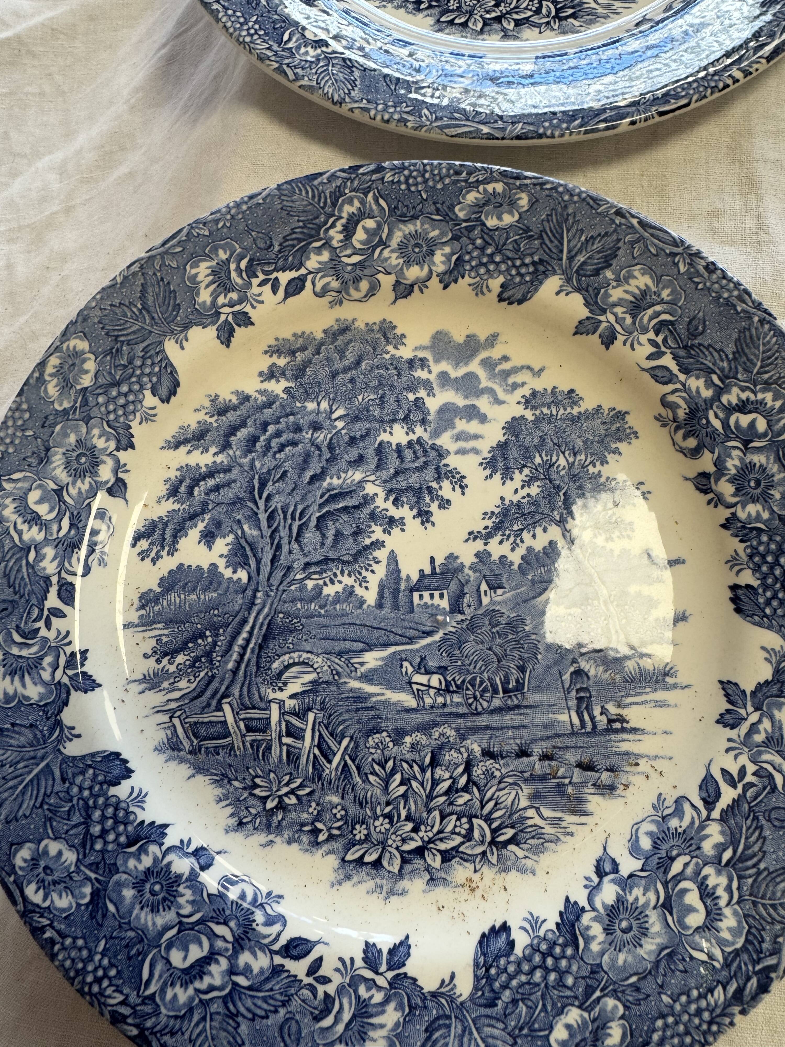English dinner plates