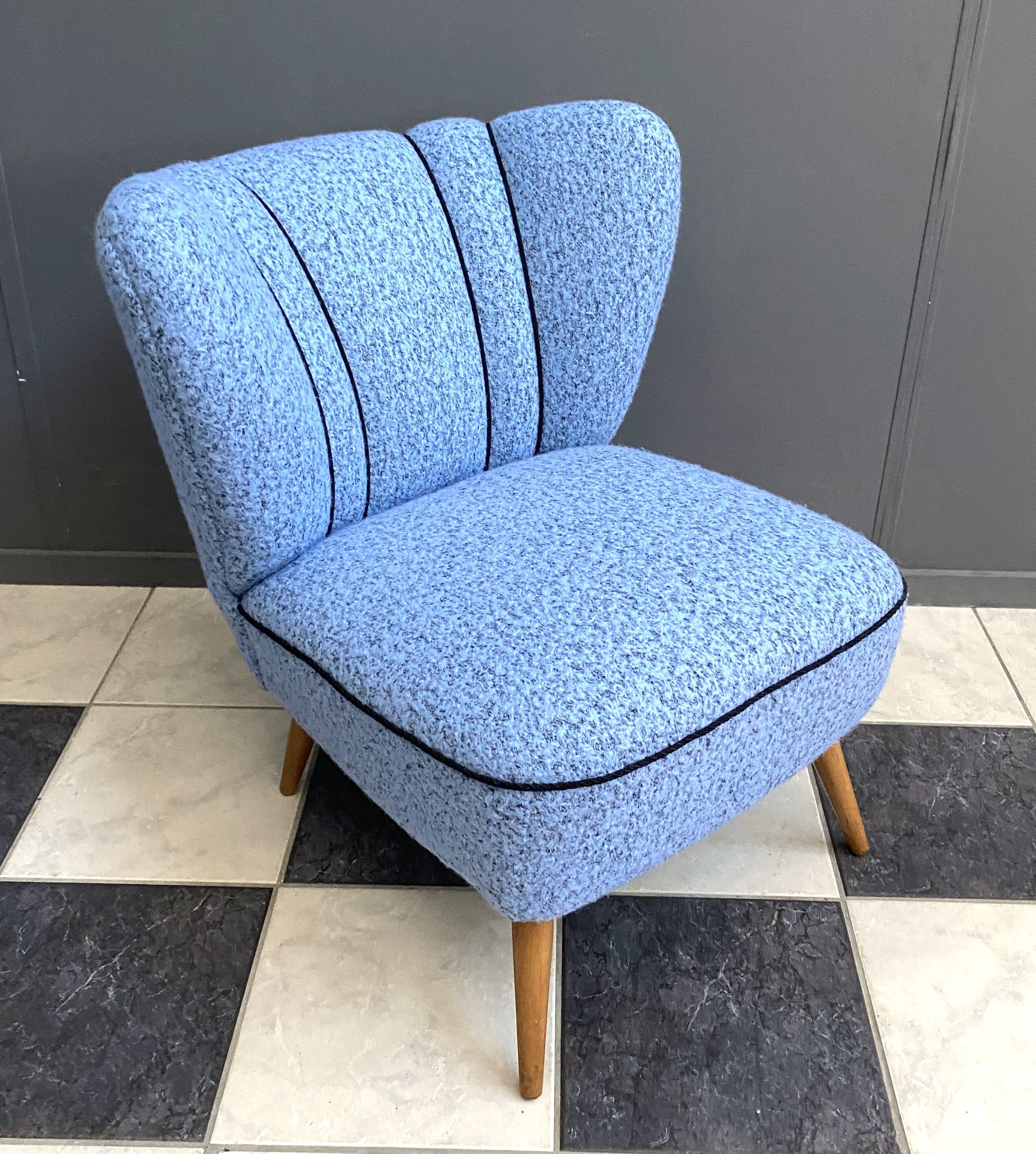 Blue cocktail chair 1950s