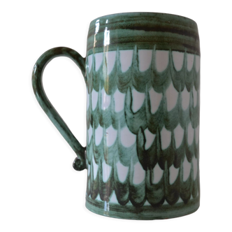 Vintage ceramic beer mug hallstatt austria