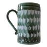 Vintage ceramic beer mug hallstatt austria