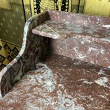 Bathroom cabinet in fir and marble