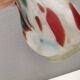 Vintage Seguso Venezia Harlequin style glass vase Italy 1970-80s.