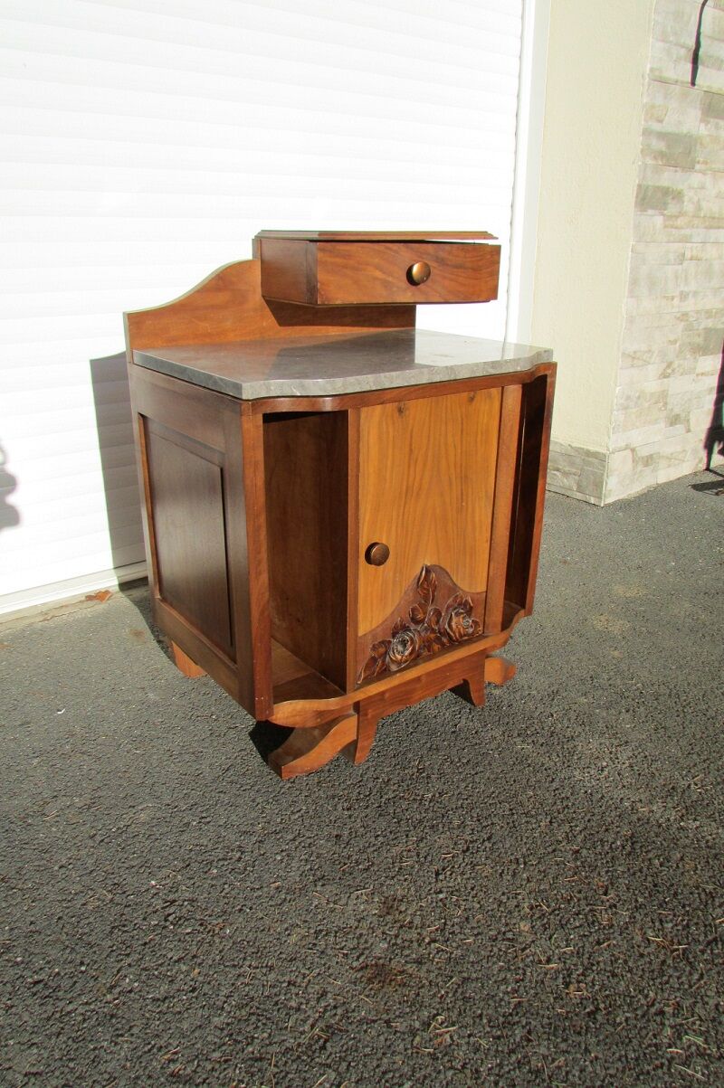 Bedside , nightstand, piece of Art Deco sofa , 1930s