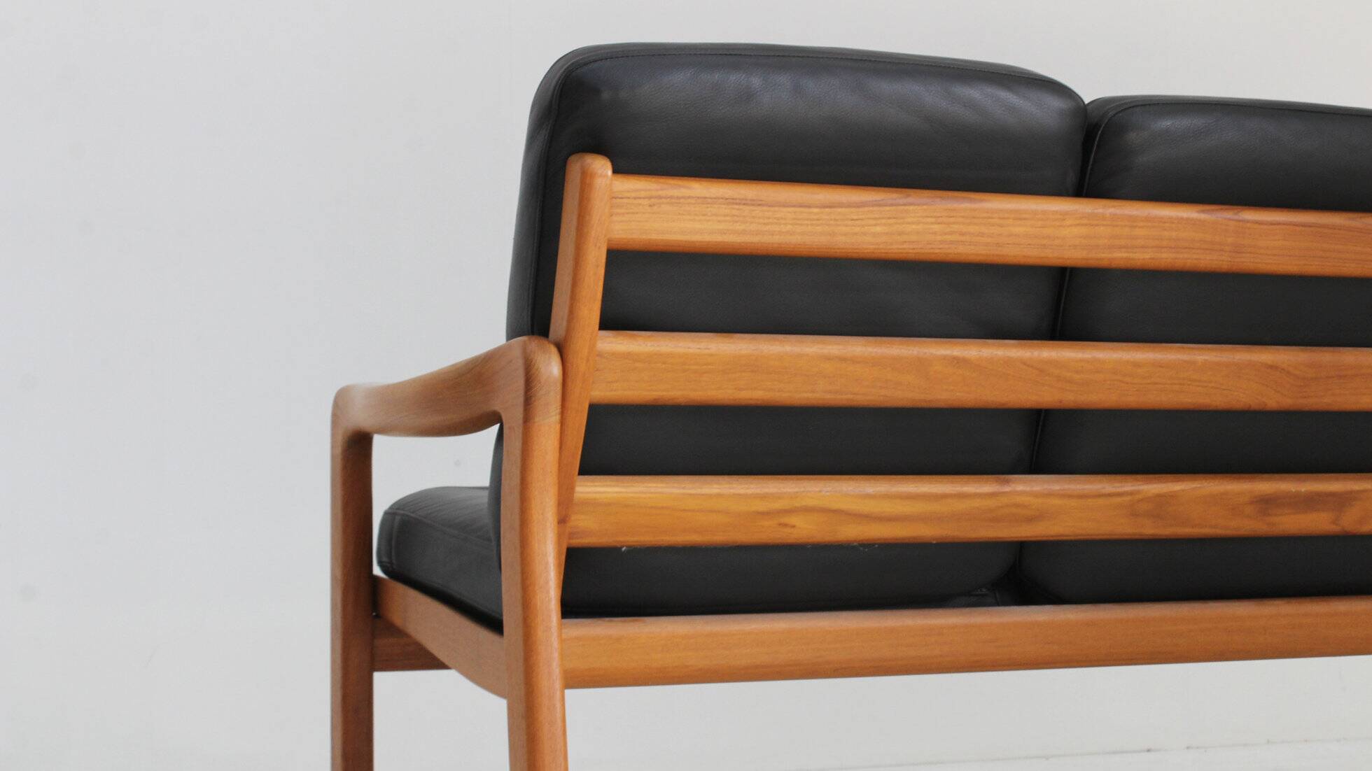 Vintage mid-century sofa solid teak Holstebro MöbelFabrik 1960s