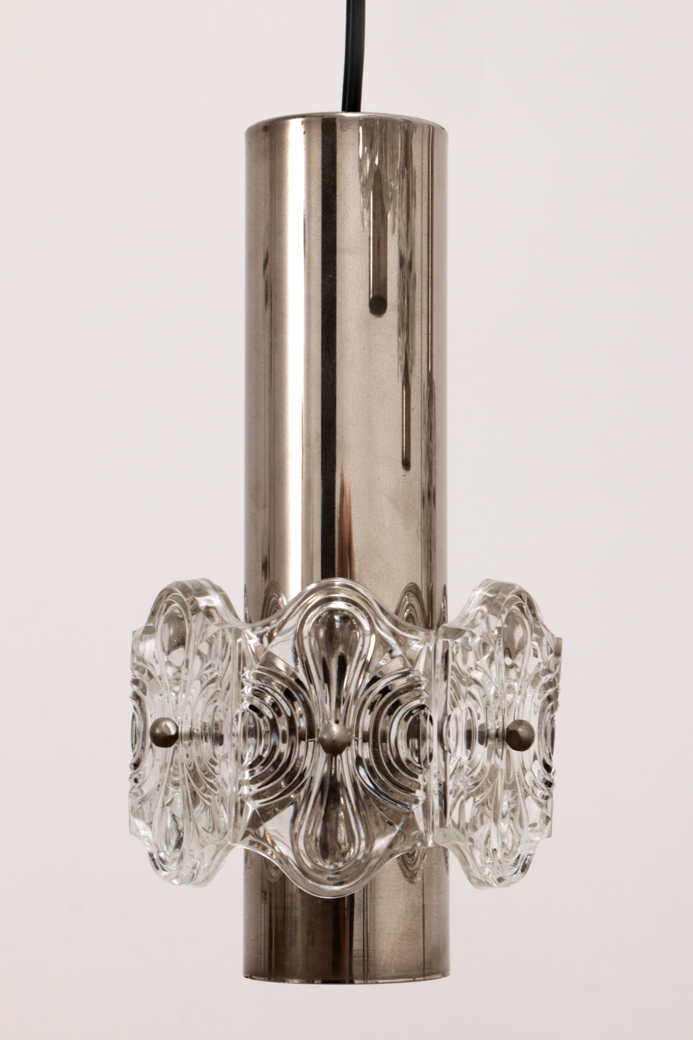 Vintage Chandelier Cascade Hanging Lamp with 5 lamps, 1960