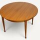 Table à manger extensible vintage en teck – années 1960