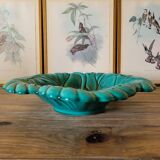 Green leaf slip salad bowl, Verceram