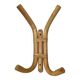 Wall-mounted bamboo coat rack