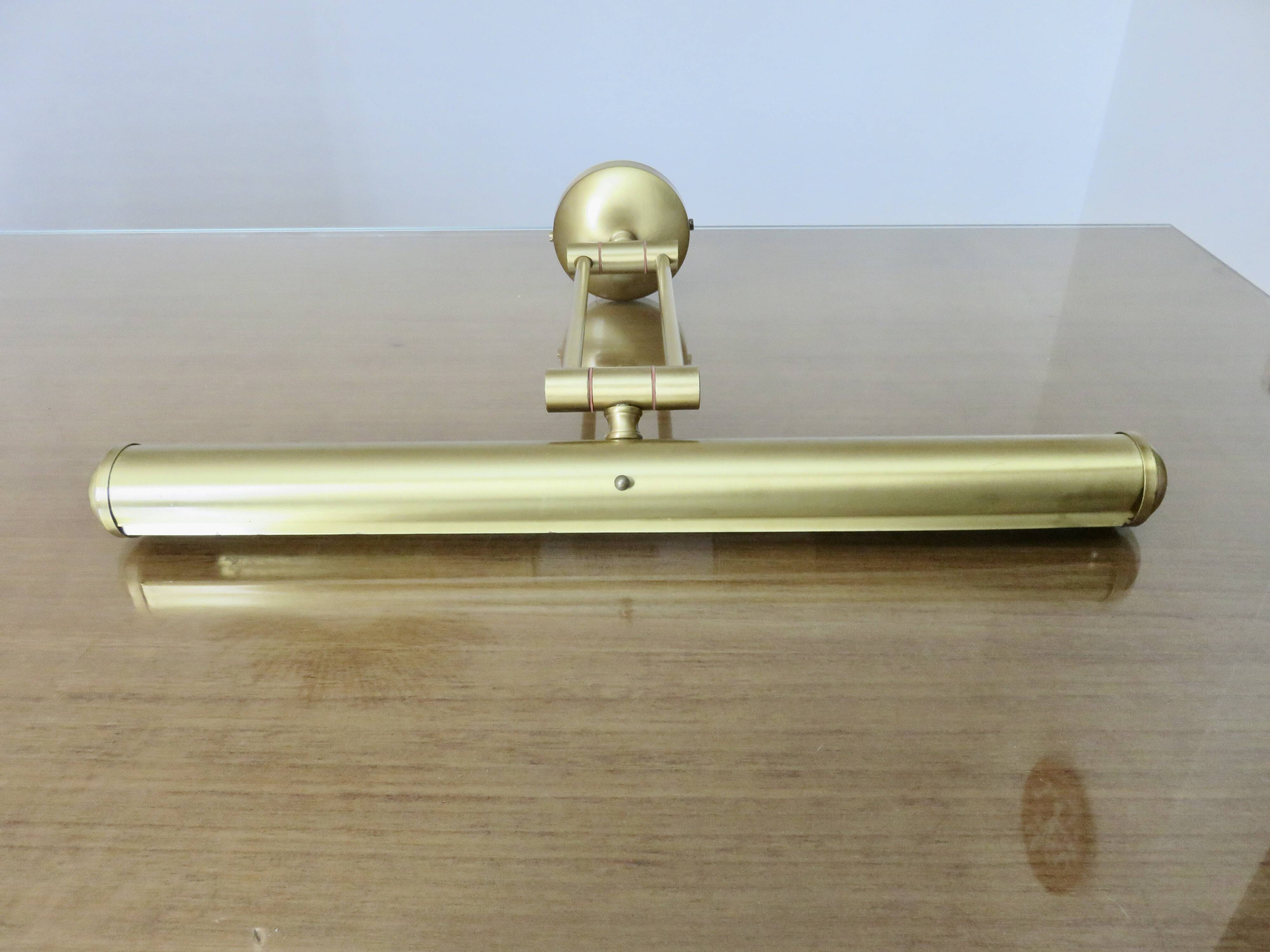 Large articulated brass wall light, Italy, 1980s, 1990s