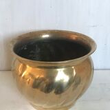 Vintage brass pot cover