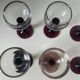 Set of 6 antique stemmed glasses