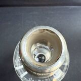 Cut crystal carafe with silver frame