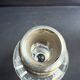 Cut crystal carafe with silver frame