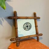 19th century bamboo mirror