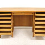 Scandinavian elm desk, Swedish Modern, Sweden, 1940