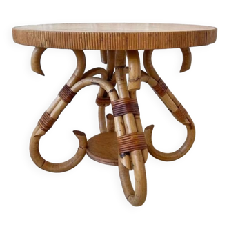 Rattan sofa end