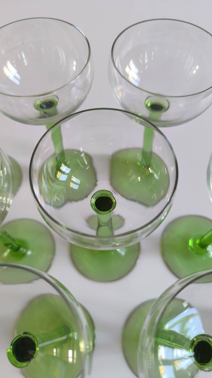 Service de 9 verres alsace en cristal