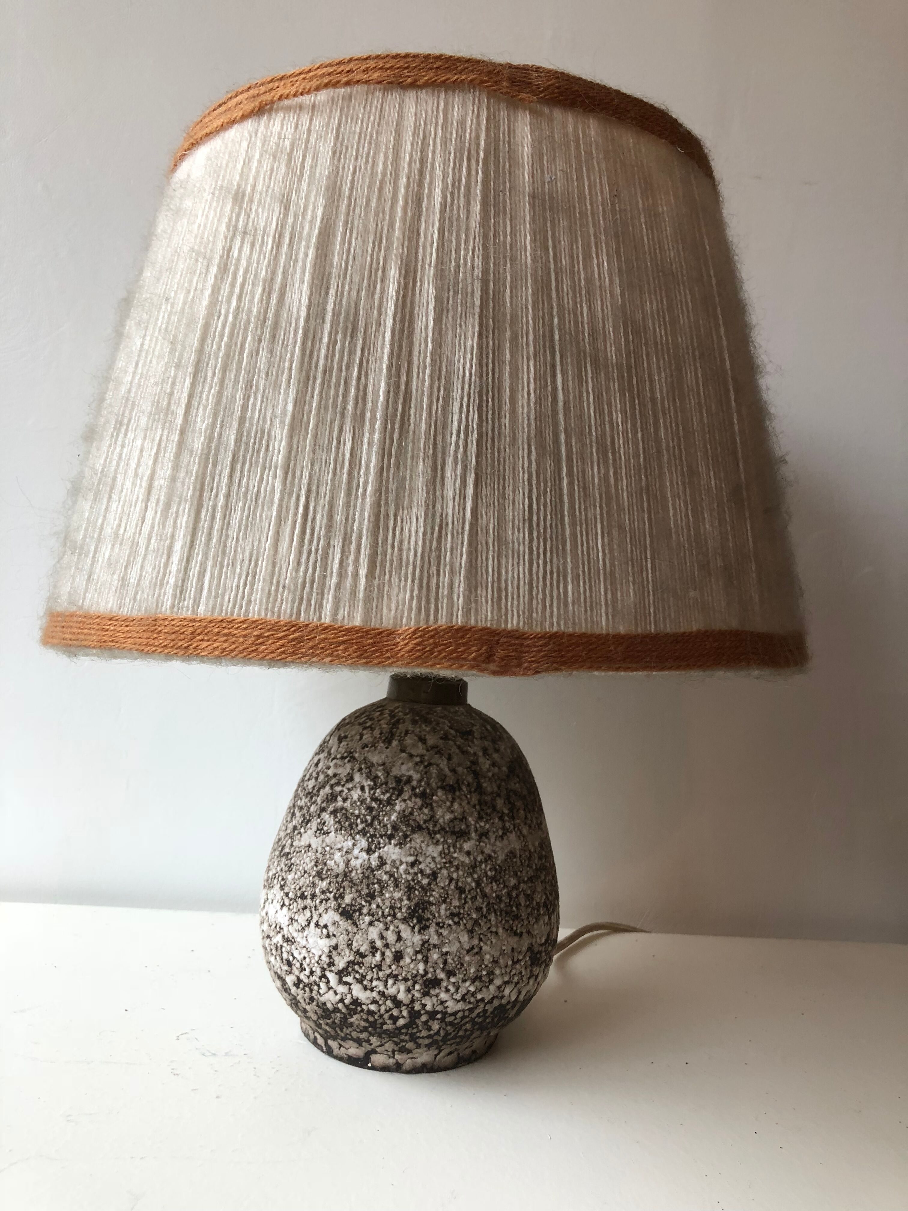 Lamp Lampshade in wool vintage ceramic