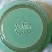 4 green and orange bowls duralex 70s