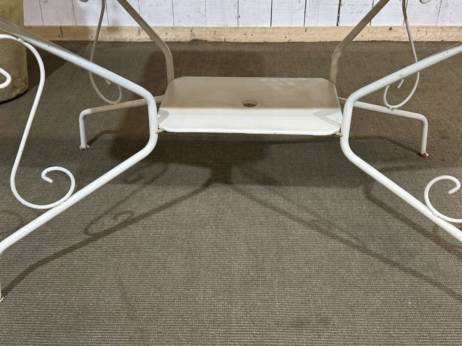 1980s metal garden table