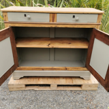 Old Parisian buffet restored solid wood
