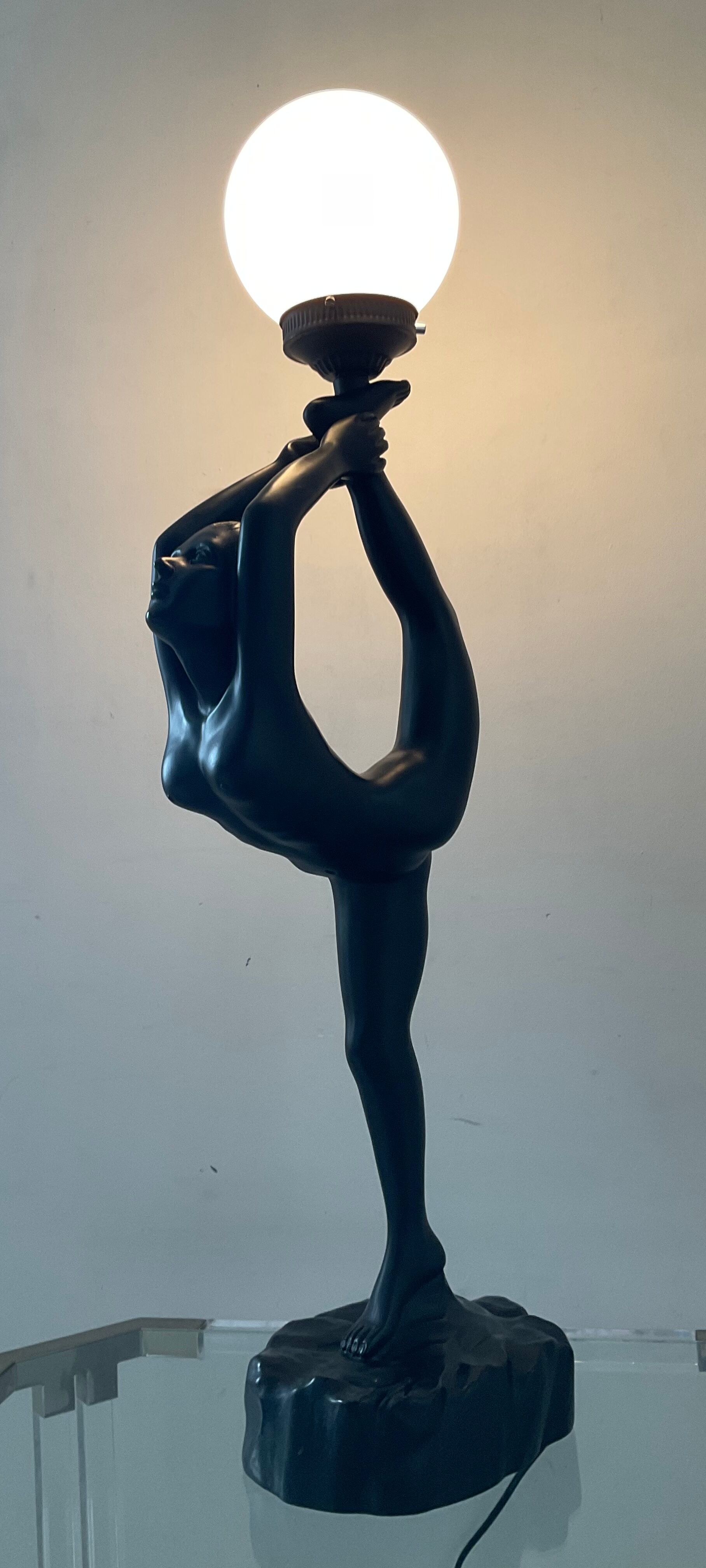 Vintage lamp Dancer of the 70s-80s Art Deco style