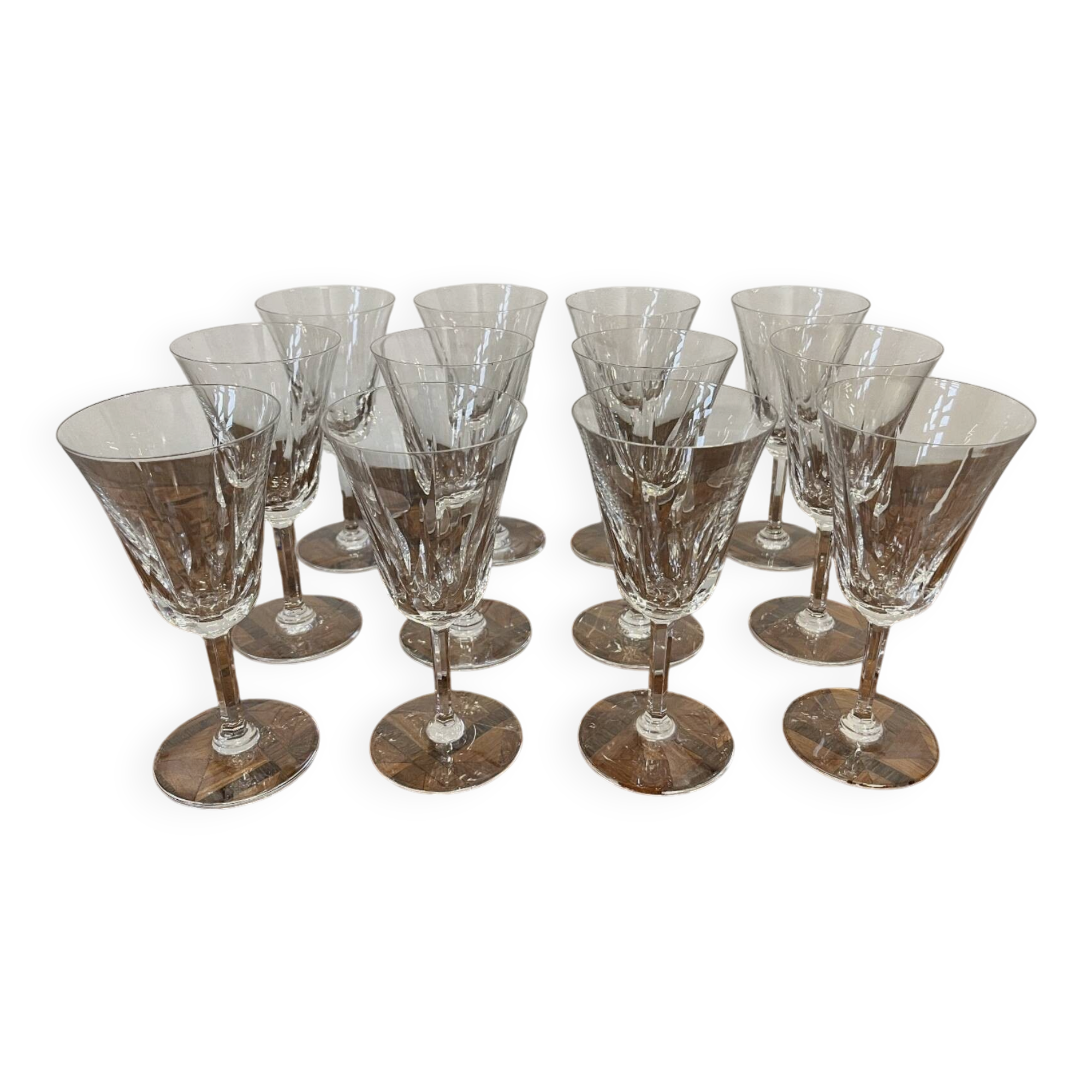 12 Saint-Louis water glasses – Cerdagne pattern in crystal