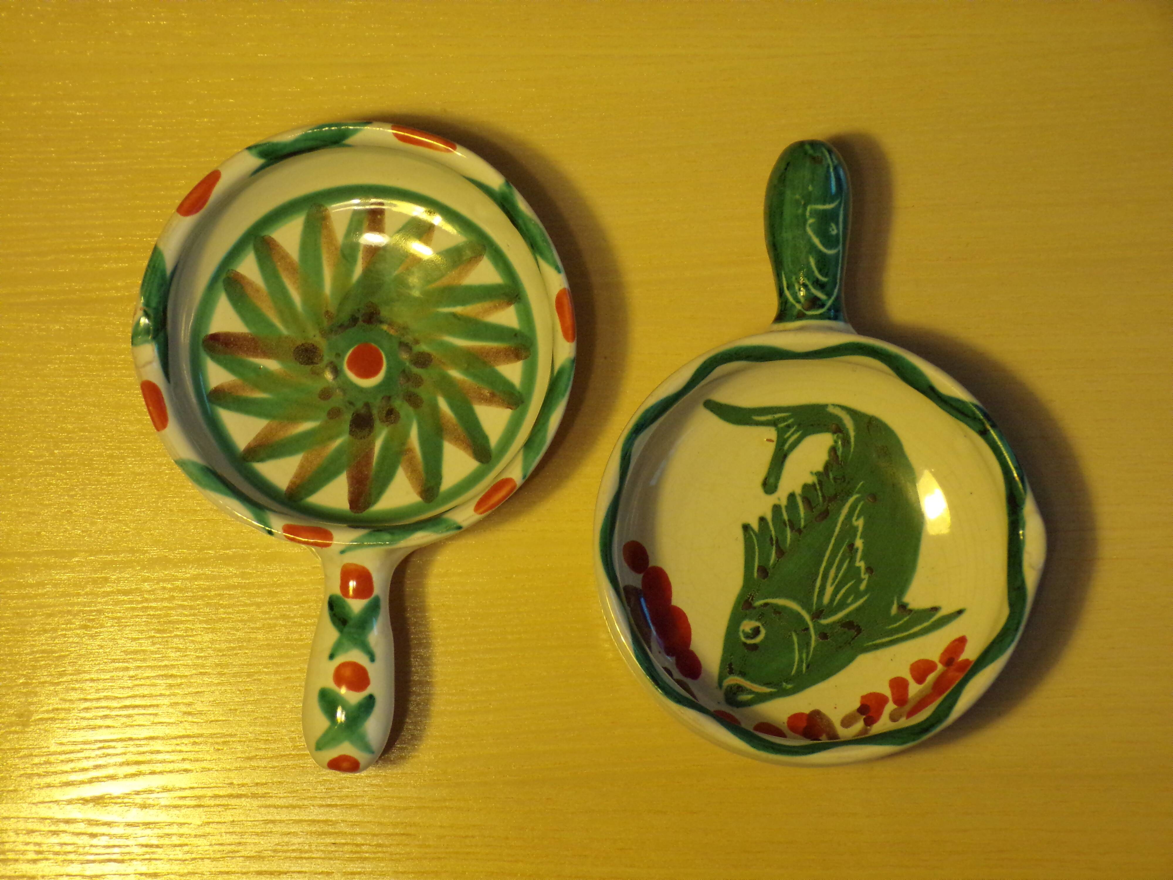 2 ceramic pots by Antoine Fazio in Vallauris