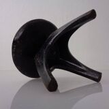 German Brutalist Iron Candleholder, 1960s