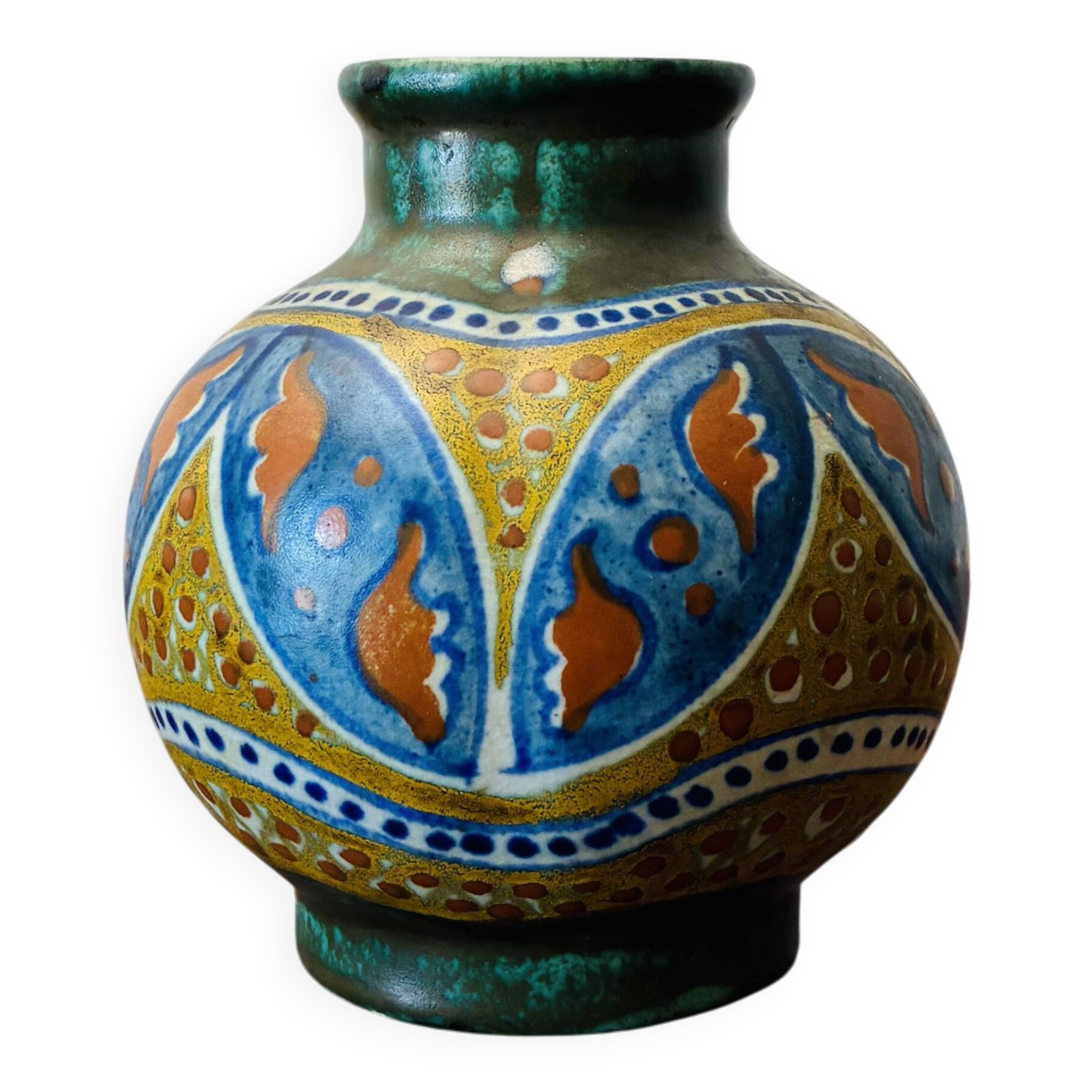 Small Art Deco Ceramic Vase by Massa Holland, Paris 1913
